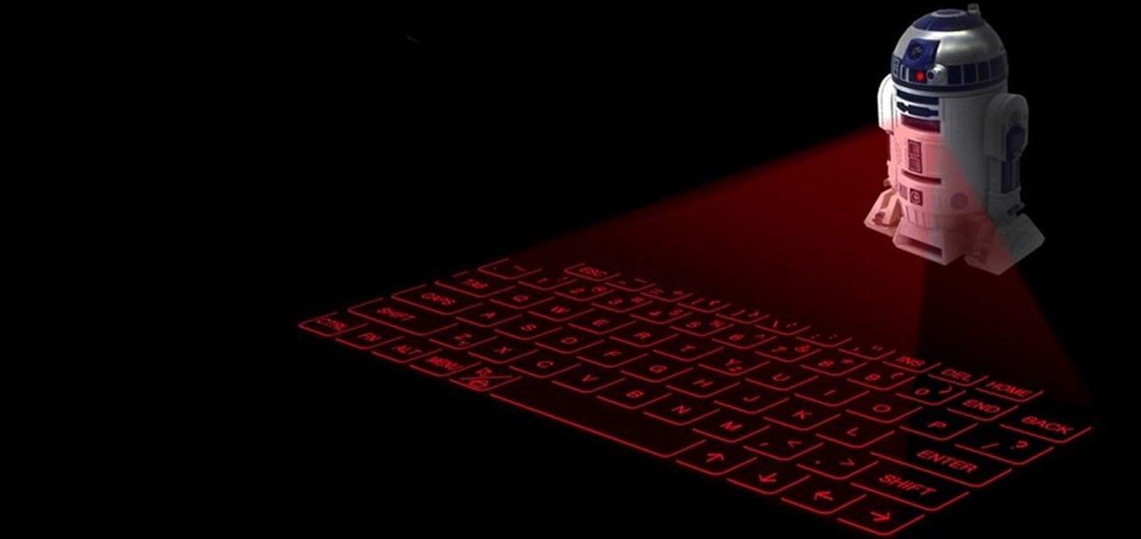 Teclado virtual projetado pelo R2-D2 é a mais nova alternativa para tablets