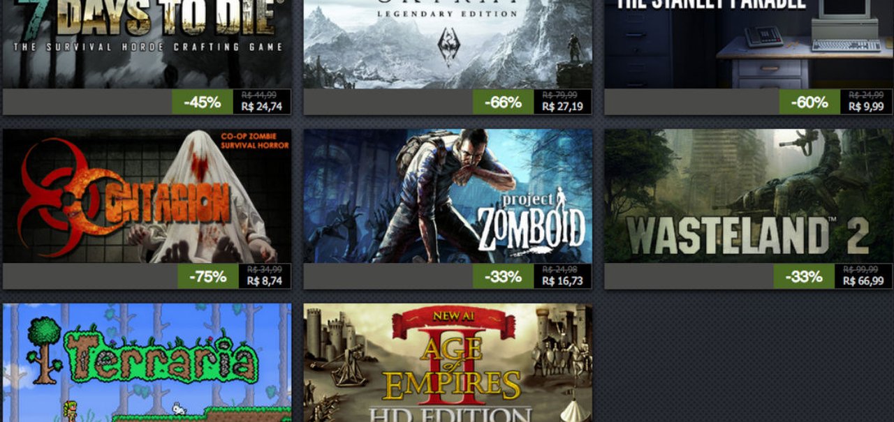 Confira as ofertas do terceiro dia da Promoção de Férias do Steam