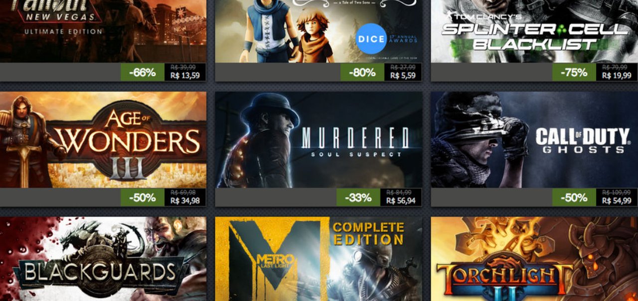 Confira as ofertas do sexto dia da Promoção de Férias do Steam