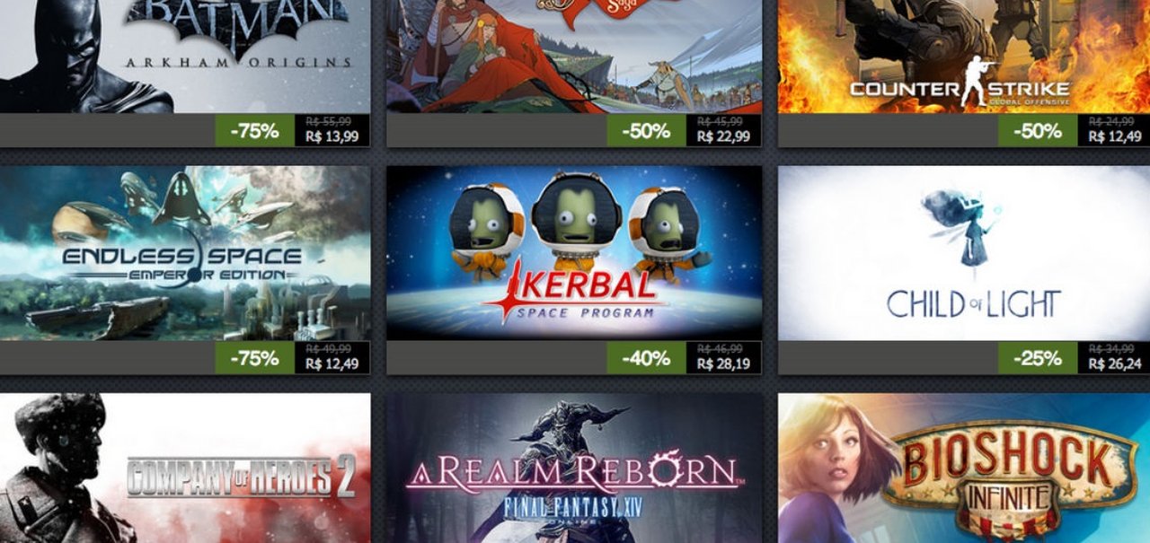 Confira as ofertas do sétimo dia da Promoção de Férias do Steam