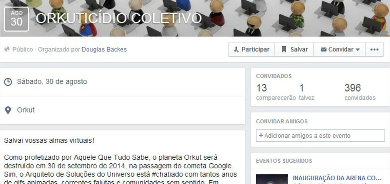 Grupo planeja “Orkuticídio Coletivo” no dia 30 de agosto