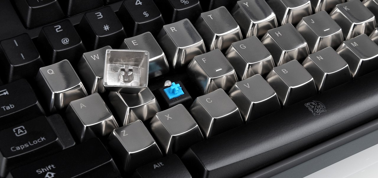 Tt eSPORTS METALCAPS: acessório coloca teclas de metal em seu teclado