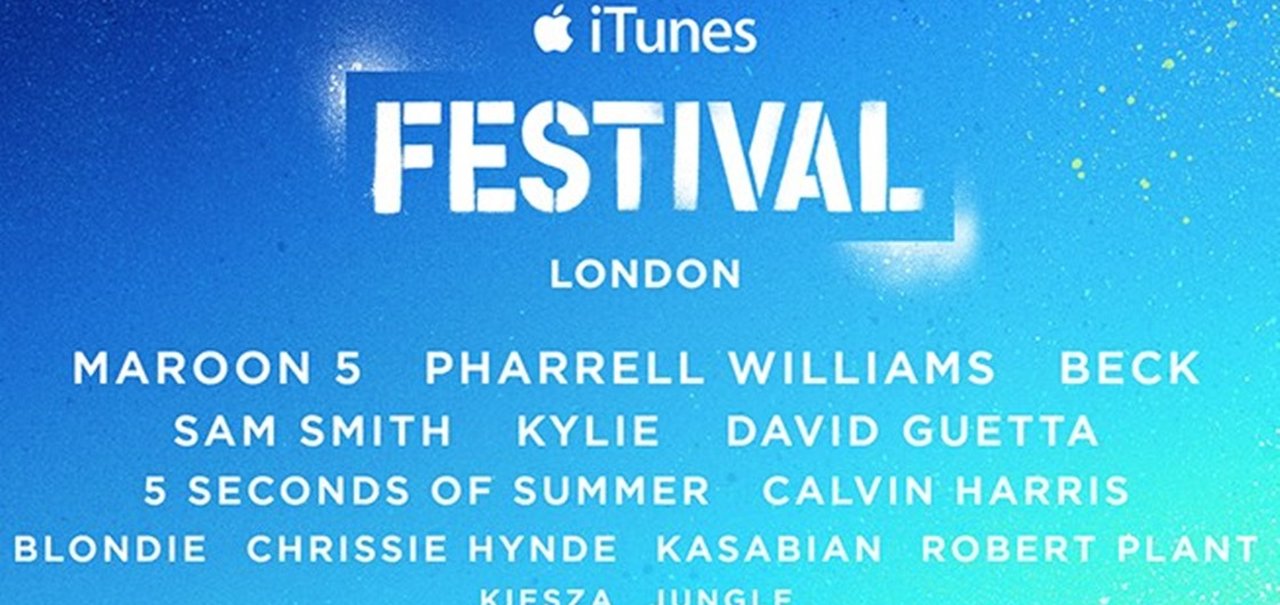 Pharrell Williams, Maroon 5 e mais artistas estarão no iTunes Festival