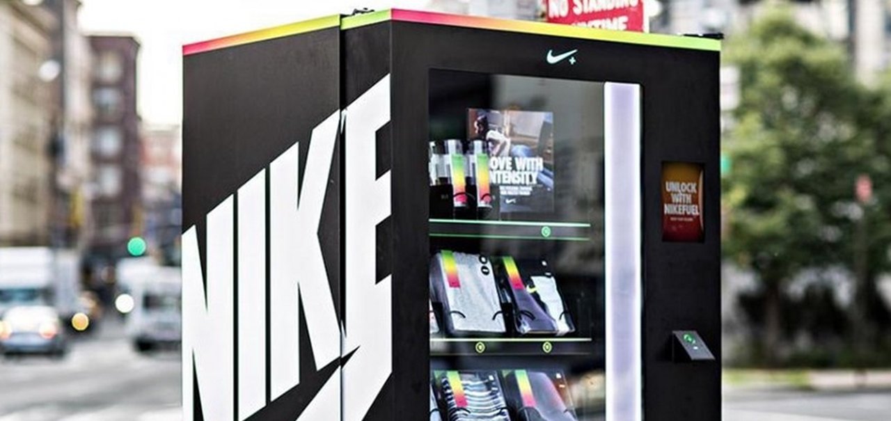 Máquina de vendas automáticas da Nike usa 'suor' como pagamento