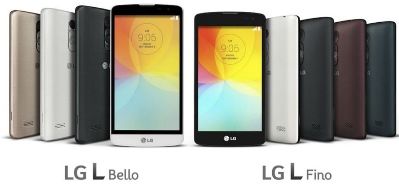 LG L Bello e LG L Fino são os dois novos smartphones da empresa