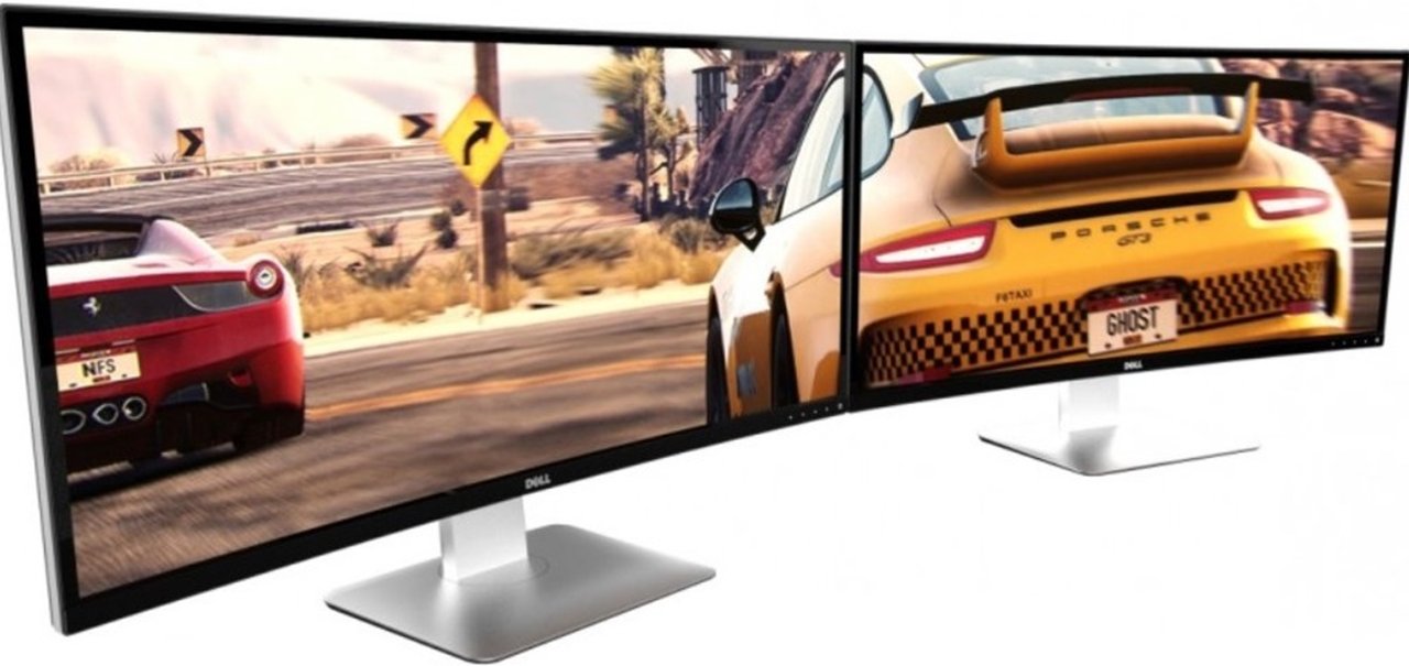 Dell anuncia monitor curvo de 34" junto com PC gamer da Alienware