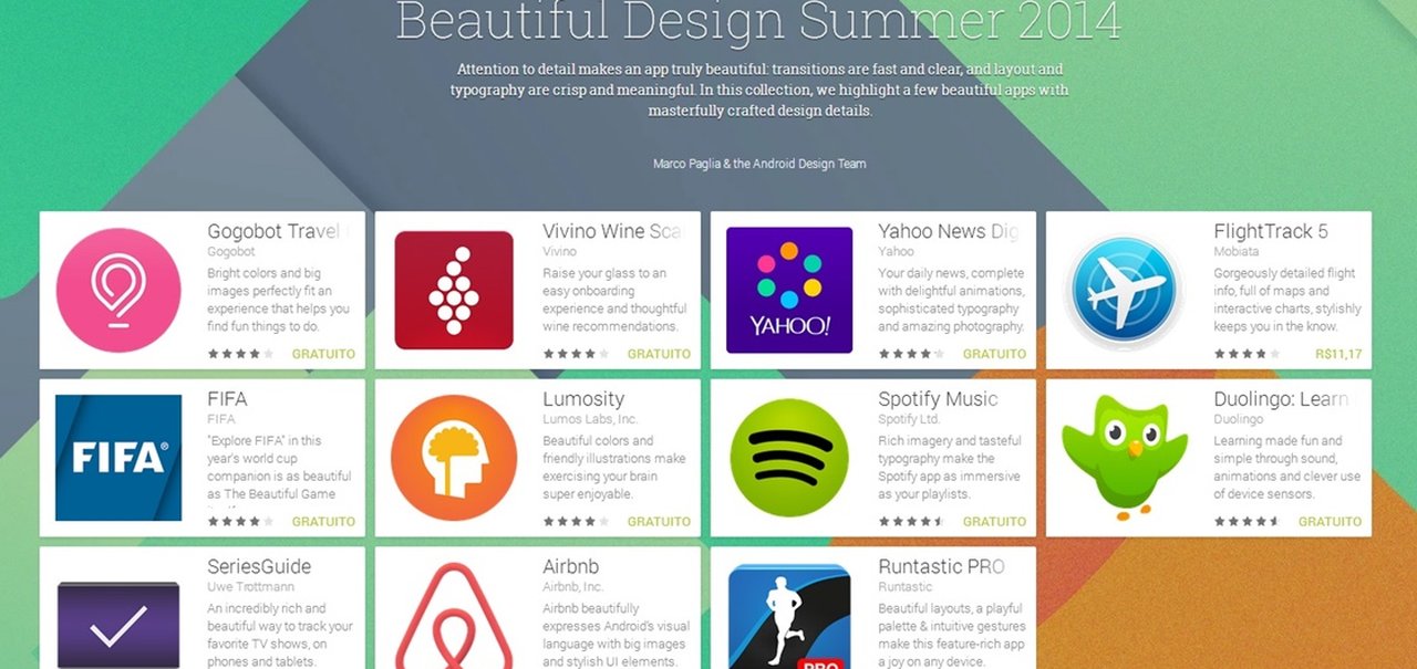 Google divulga novos aplicativos da coleção Beautiful Design