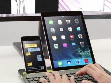 Teclado da Logitech interage com até três aparelhos ao mesmo tempo