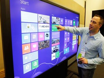 Microsoft está se preparando para produzir telas de toque gigantes em massa