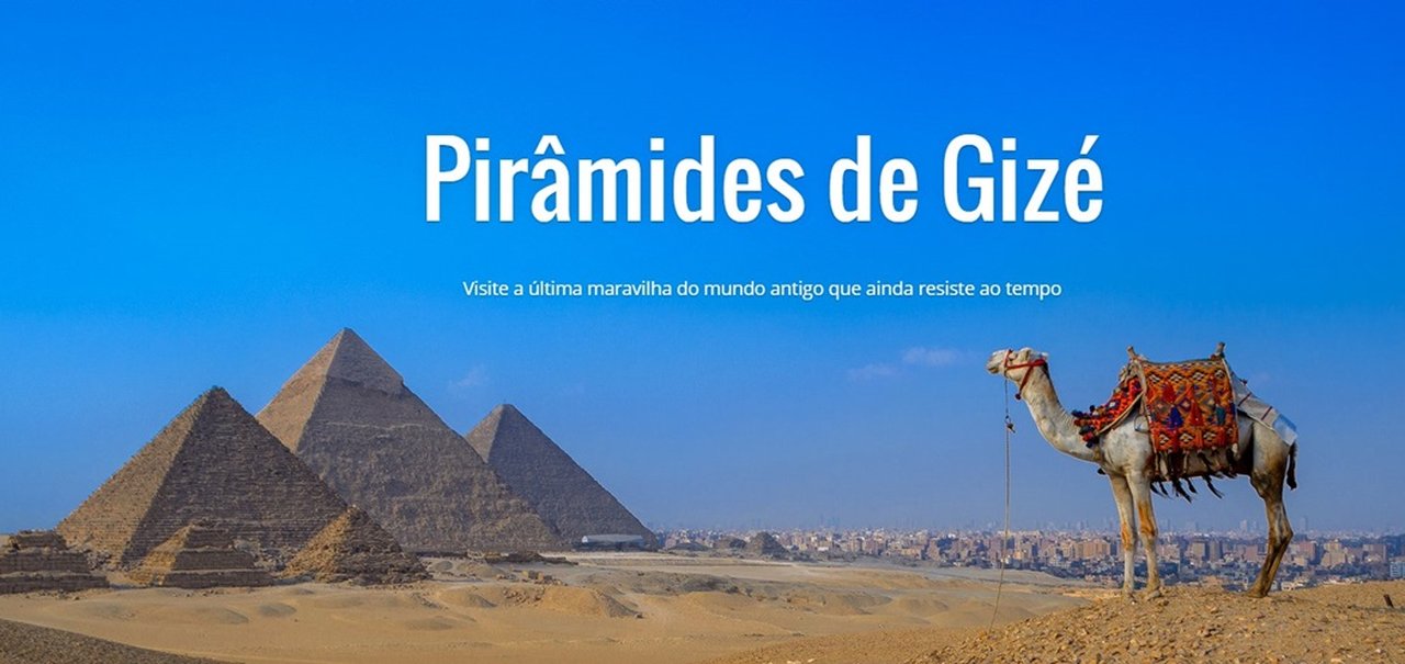 Visite as Pirâmides de Gizé sem sair de casa com o Google Street View