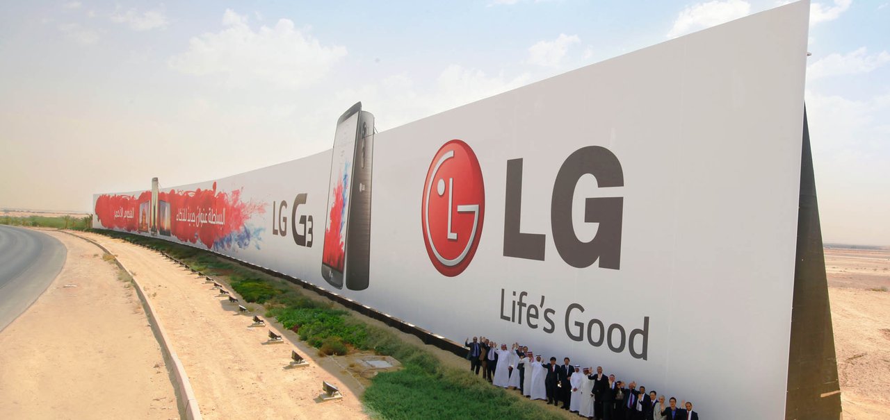 LG quebra recorde mundial com anúncio gigantesco do LG G3