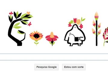 A primavera começou e já virou doodle no Google Brasil