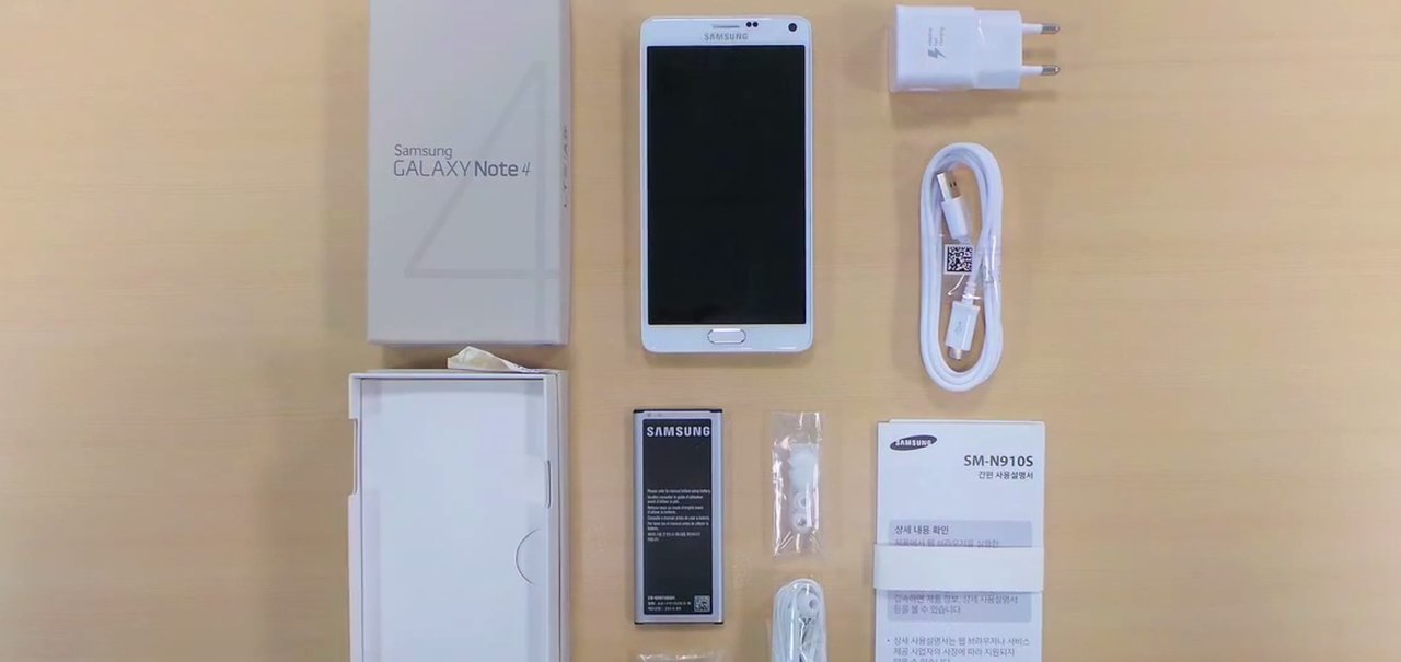 Confira em vídeo o primeiro unboxing do Galaxy Note 4