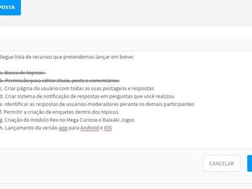 Atendendo a pedidos: Rexposta ganha opções para edição de postagens