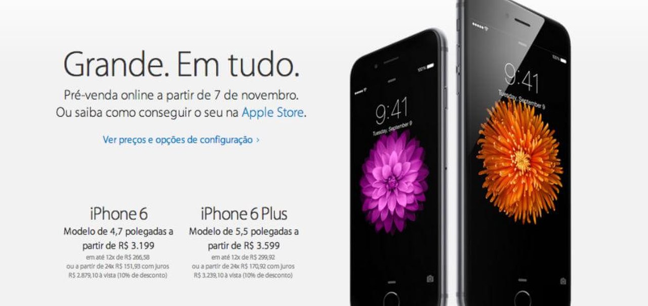 É oficial: Apple confirma preços exorbitantes de iPhone 6 e Plus no Brasil