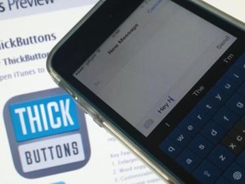 Dedinhos gordos? Aplicativo ThickButtons do iPhone é a solução