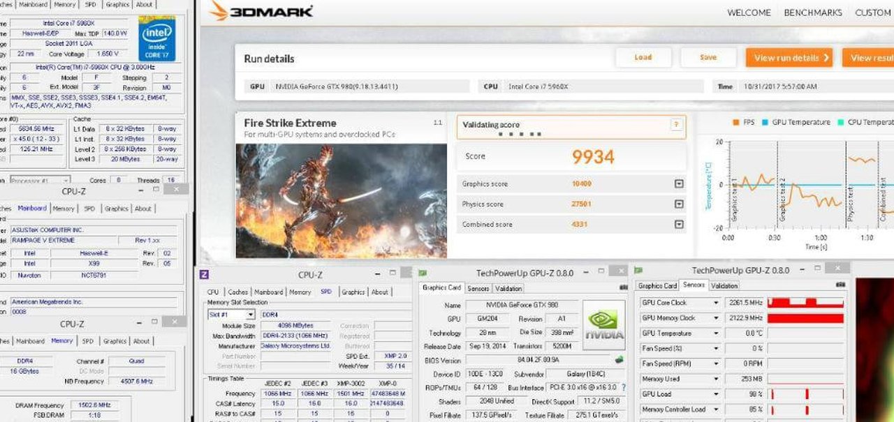 Galax GTX 980 HOF mostra sua força com novo recorde mundial