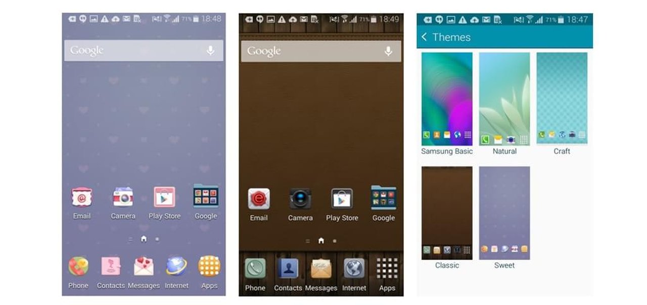 Temas para TouchWiz são reais e estreiam nos Galaxy A3 e A5