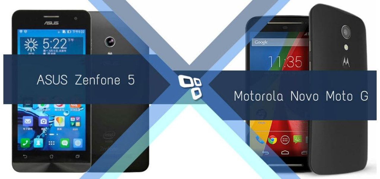 Motorola Novo Moto G x ASUS Zenfone 5: qual é o melhor?