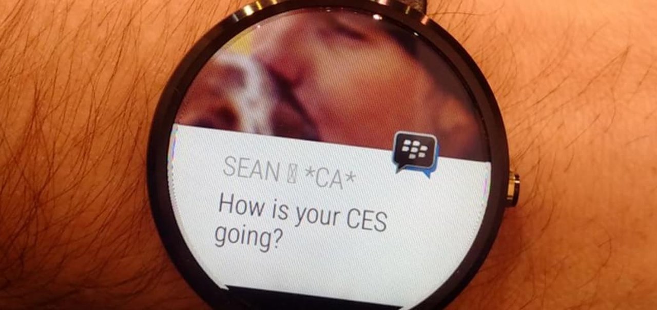 BlackBerry anuncia versão do BBM para o Android Wear