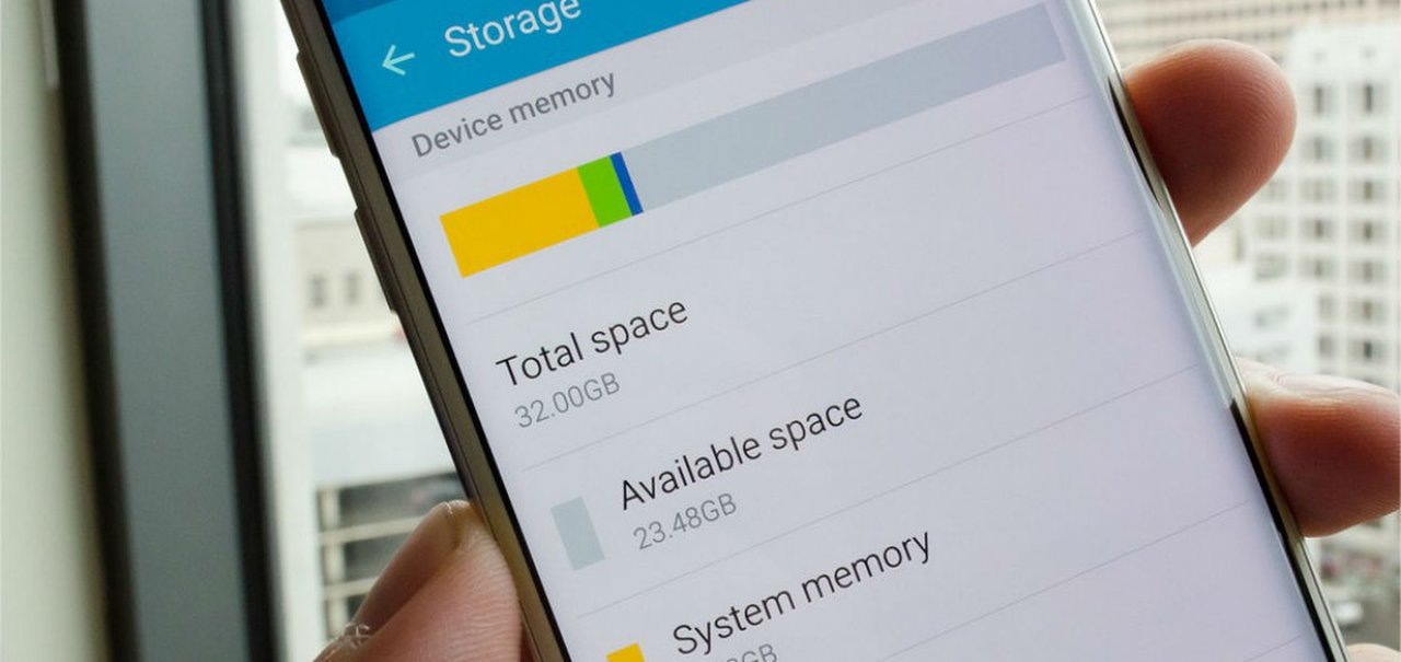 Galaxy S6 de 32 GB tem 23 GB de espaço de armazenamento livre