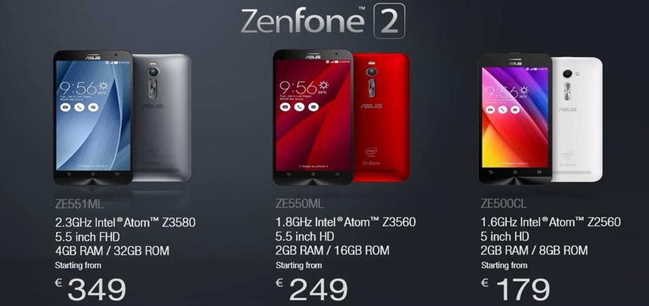 Asus ZenFone 2 agora chega à Europa por até R$ 1,2 mil