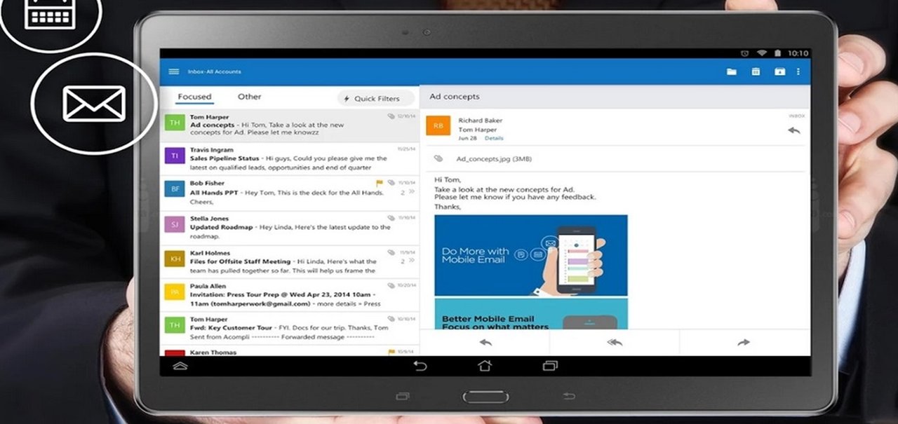 Versão final do Outlook no Android já está disponível para download