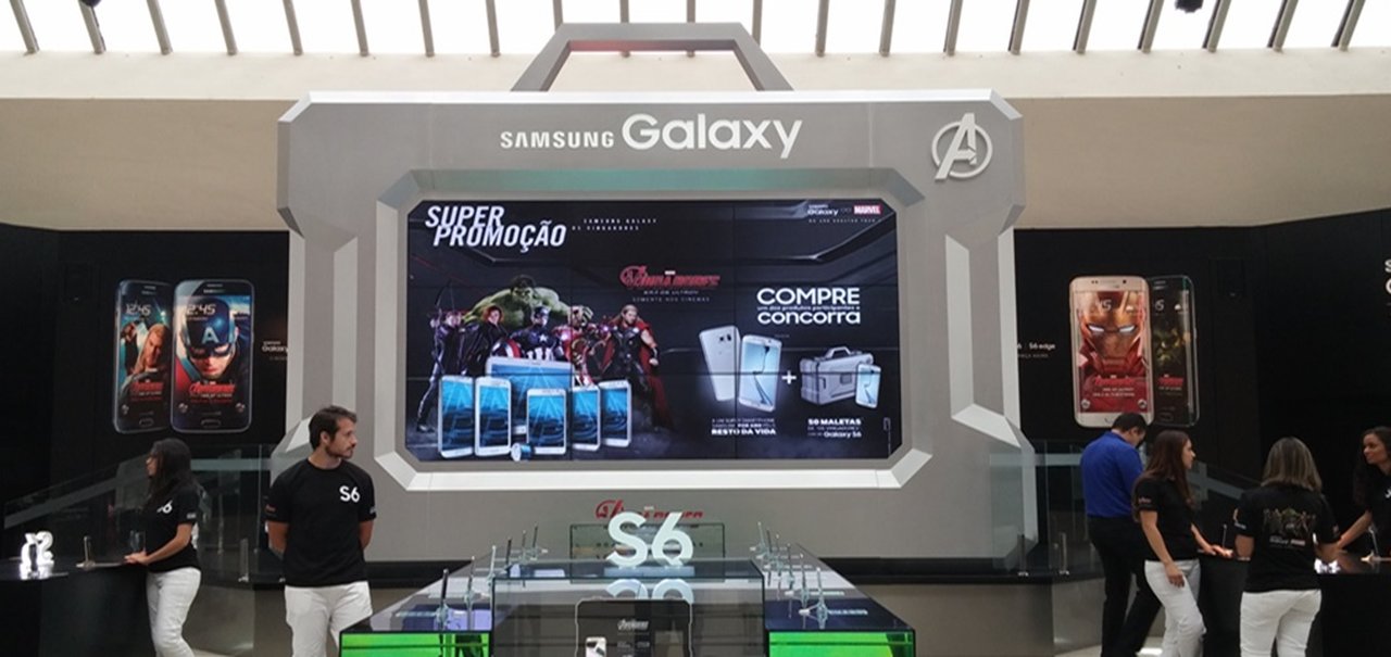 Samsung faz promoção com Vingadores para dar celular pelo resto da vida