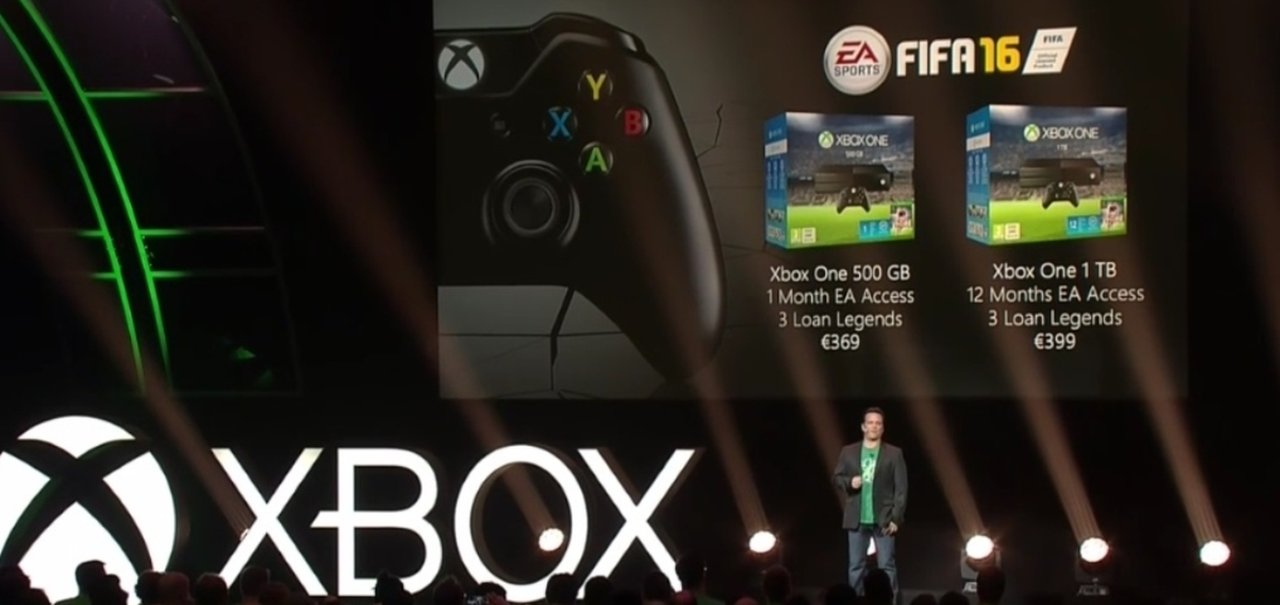 Microsoft anuncia dois bundles do Xbox One com FIFA 16 e mais bônus