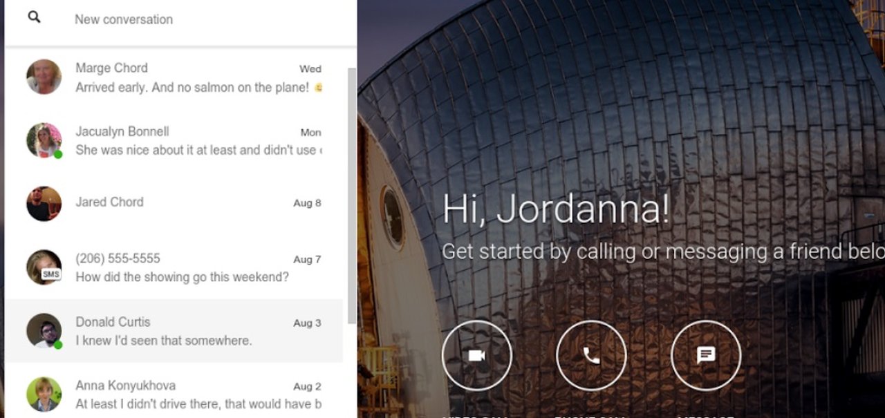 Google Hangouts ganha layout totalmente novo para a web