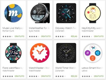 Google lança seleção de mostradores interativos para o Android Wear