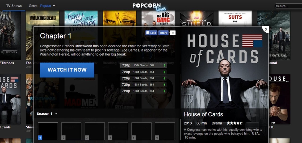 Popcorn Time culpa Hollywood pela popularização da pirataria via streaming