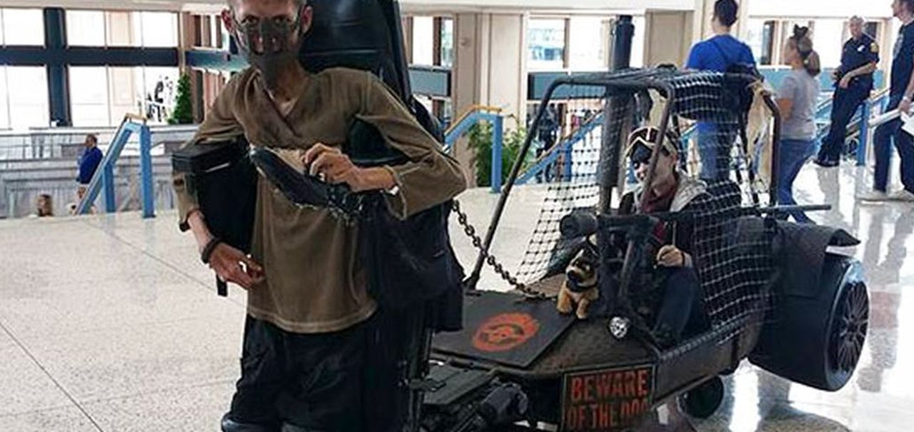 Estudante adapta sua cadeira de rodas para um incrível cosplay de ‘Mad Max’