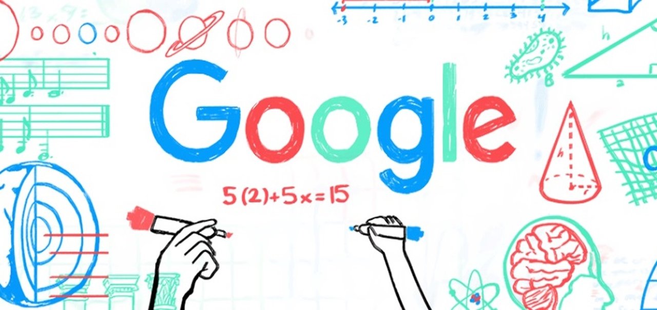 Feliz dia do professor! Doodle do Google hoje é dedicado aos mestres