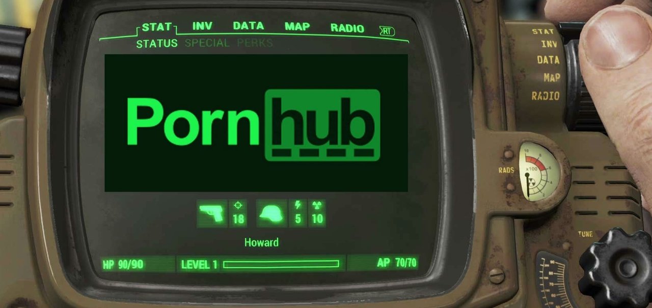 Menos faps, mais caps: Fallout 4 causa queda no acesso ao Pornhub