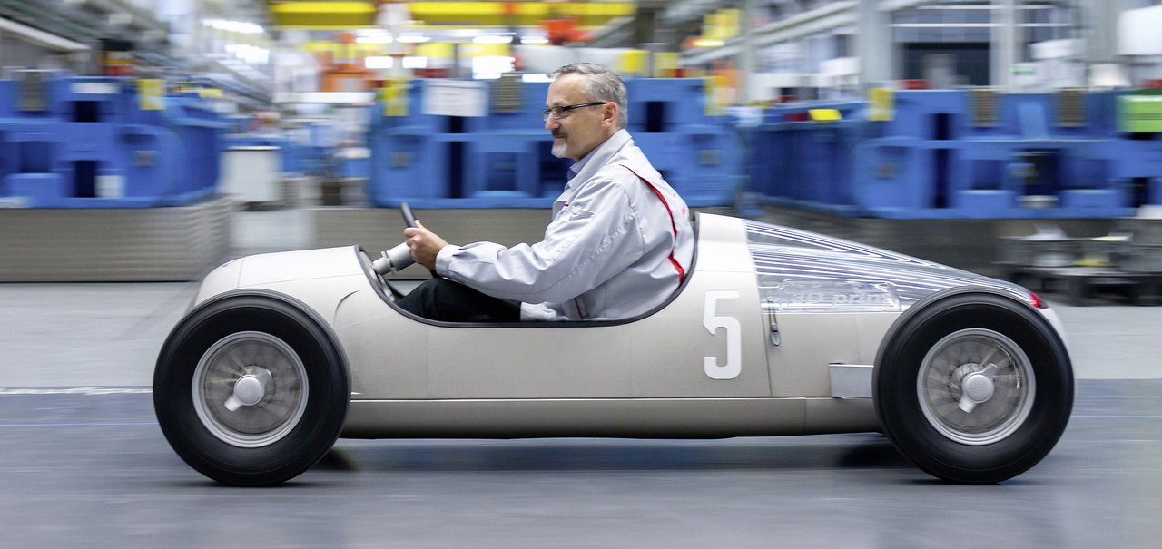 Audi criou um carro de corrida em miniatura com impressão 3D