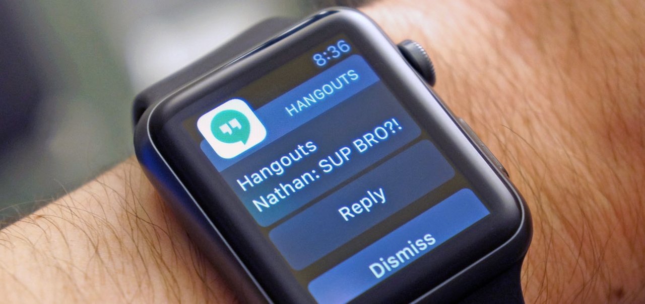 Hangouts: app agora tem suporte a respostas pelo Apple Watch