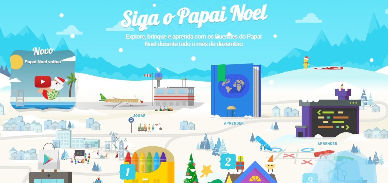 Santa Tracker 2015: prepare-se para o Natal com mini games da Google