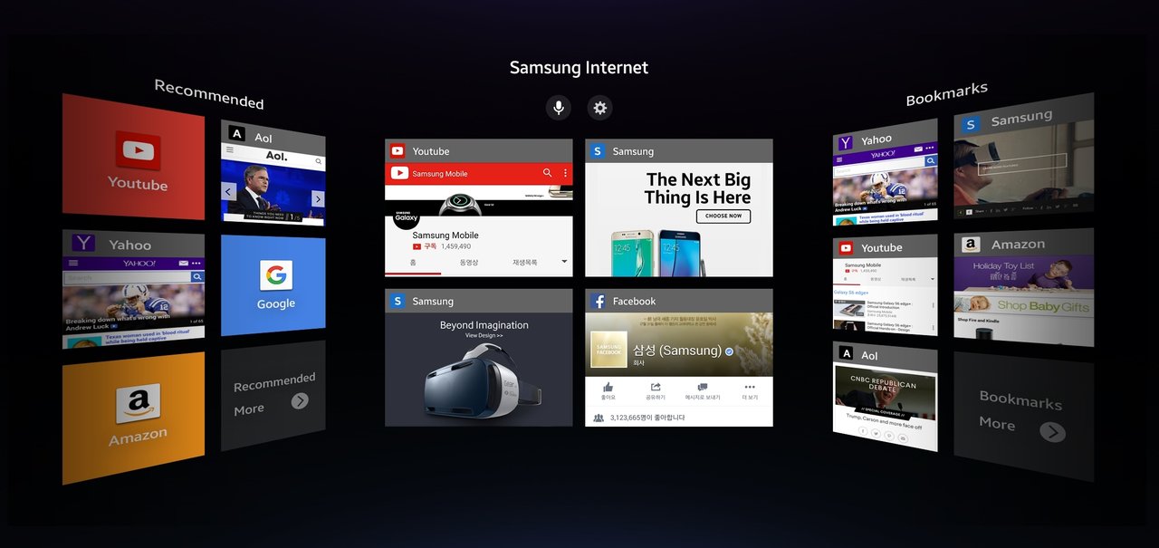 Samsung lança navegador 3D impressionante para o Gear VR