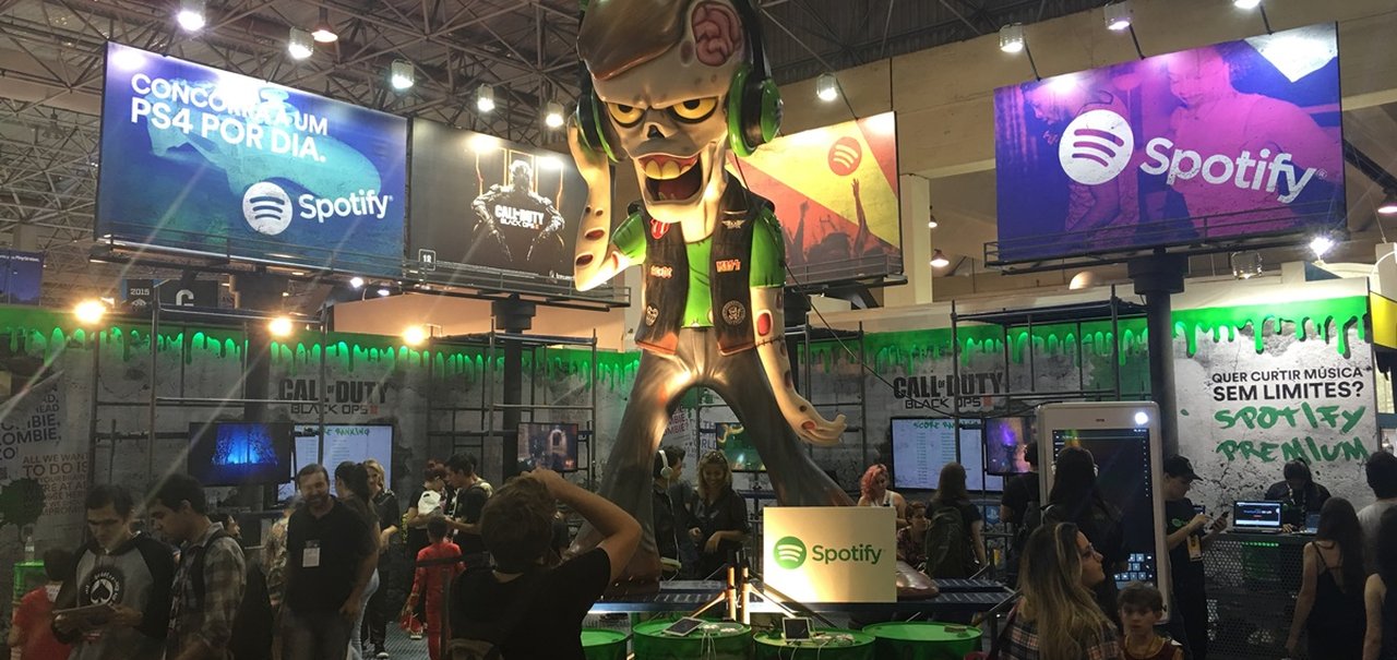 Em crescimento absurdo no país, Spotify dá um PS4 por dia na Comic Con 2015