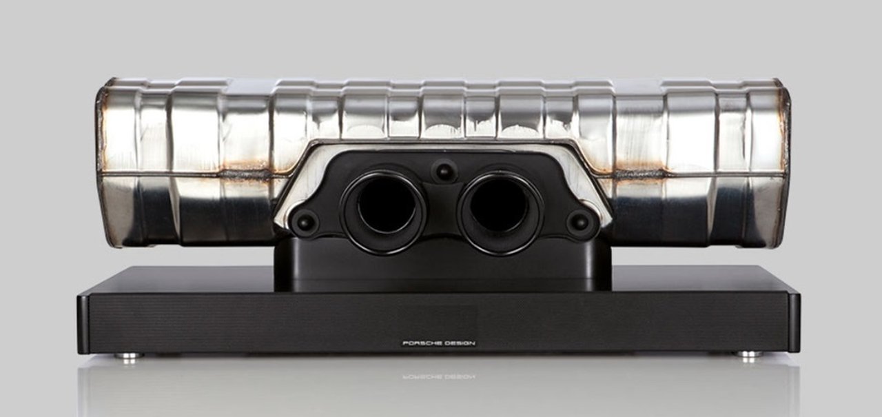 Porsche Design cria soundbar de luxo a partir de exaustor do 911 GT3