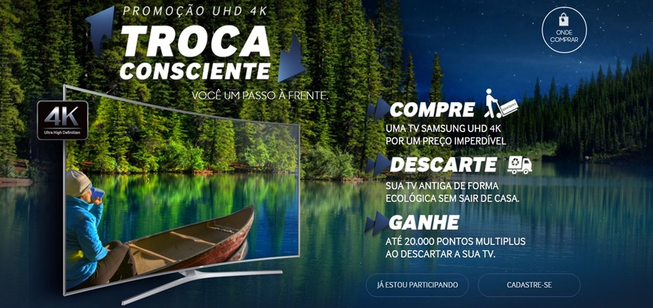 Troca Consciente, da Samsung, é a sua chance de ter uma TV 4K