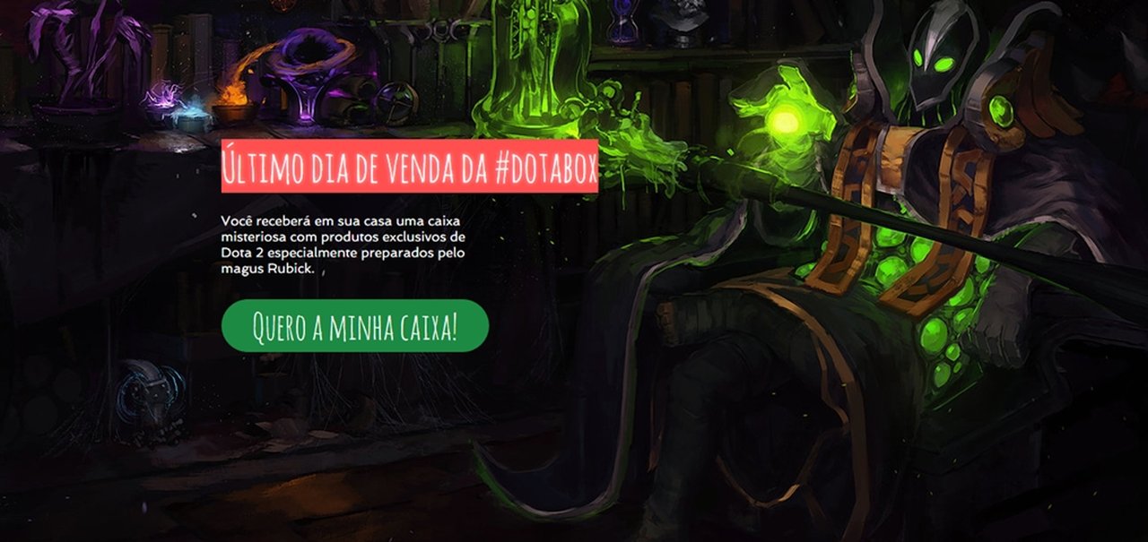 Adquira sua DotaBox, a caixa mensal com produtos de Dota 2 no Brasil