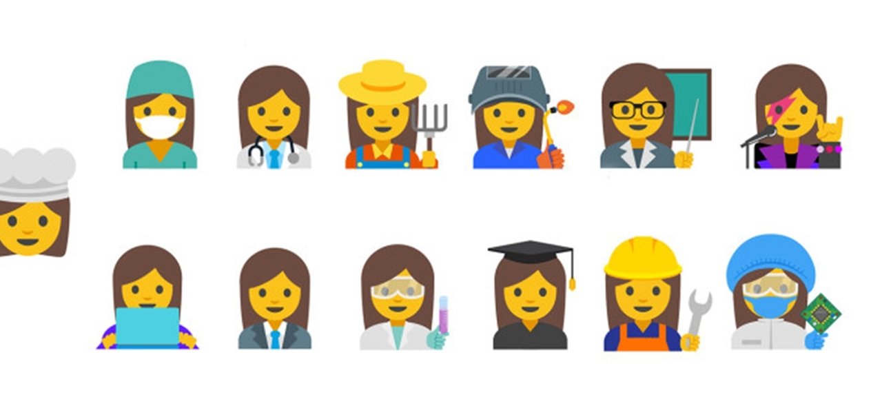 Google quer homenagear trabalhadoras do sexo feminino com novos emojis