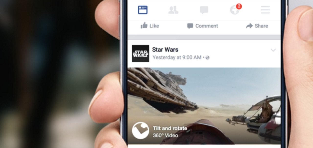 Facebook vai permitir o upload de fotos em 360° feitas por aparelhos comuns