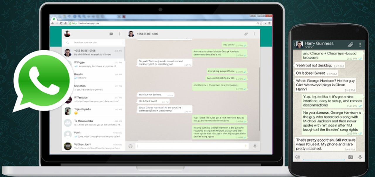 WhatsApp ganha notificação para quando a versão web estiver aberta
