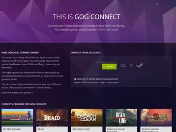 GOG Connect: serviço permite a você enviar games do GOG para seu Steam