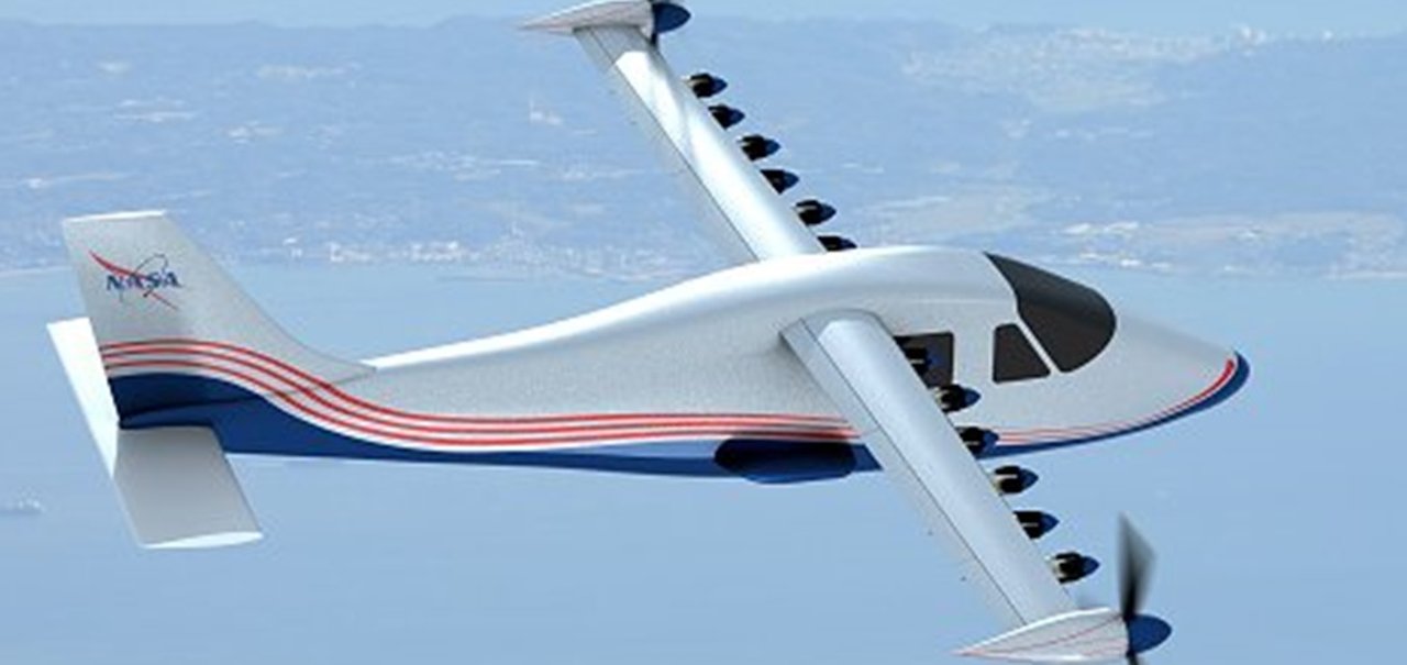 Voando alto! NASA trabalha no X-57, avião elétrico com 14 motores