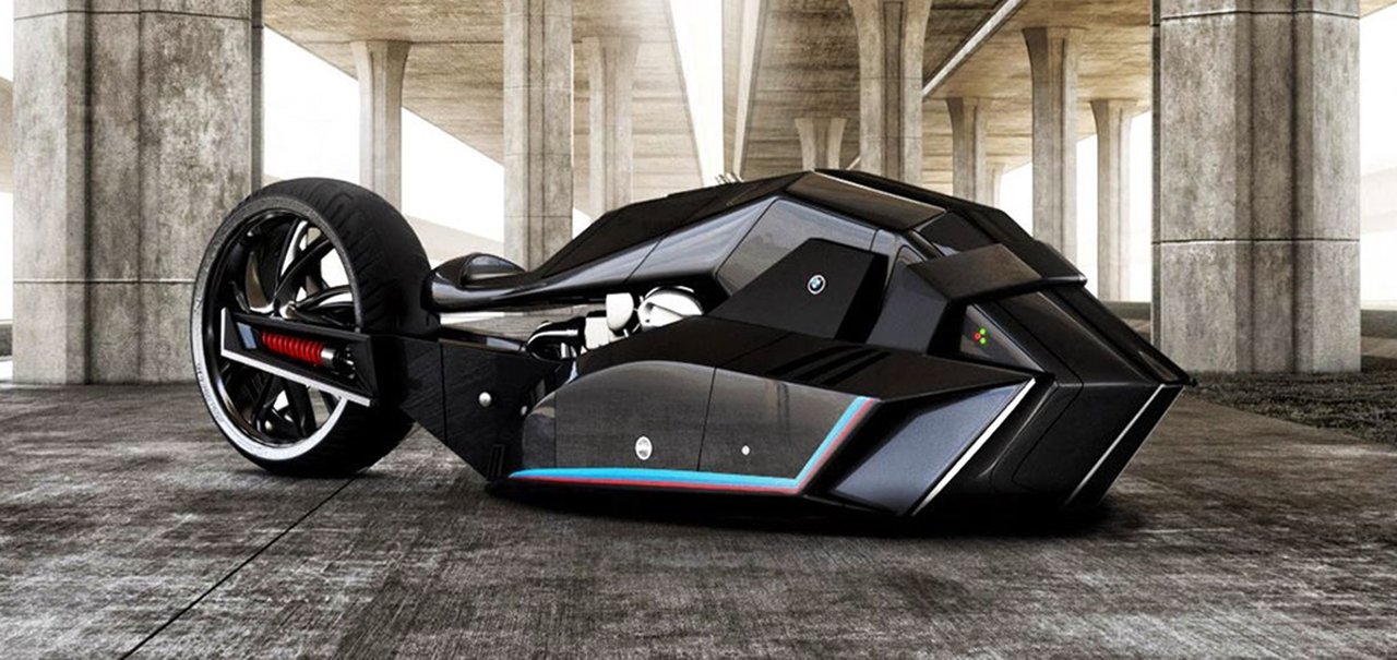 Roda oculta e rebaixada: seria este o conceito de moto futurista da BMW?