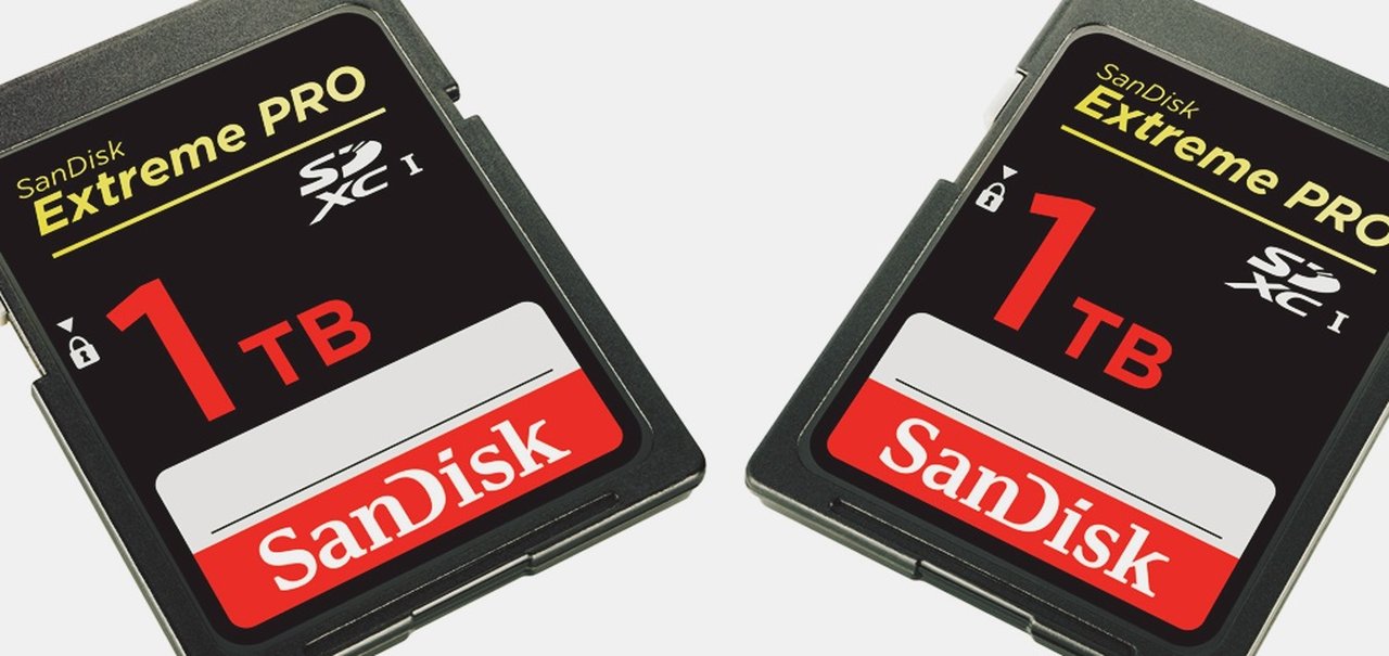 Maior que o HD do seu notebook! SanDisk anuncia novo cartão SD com 1 TB